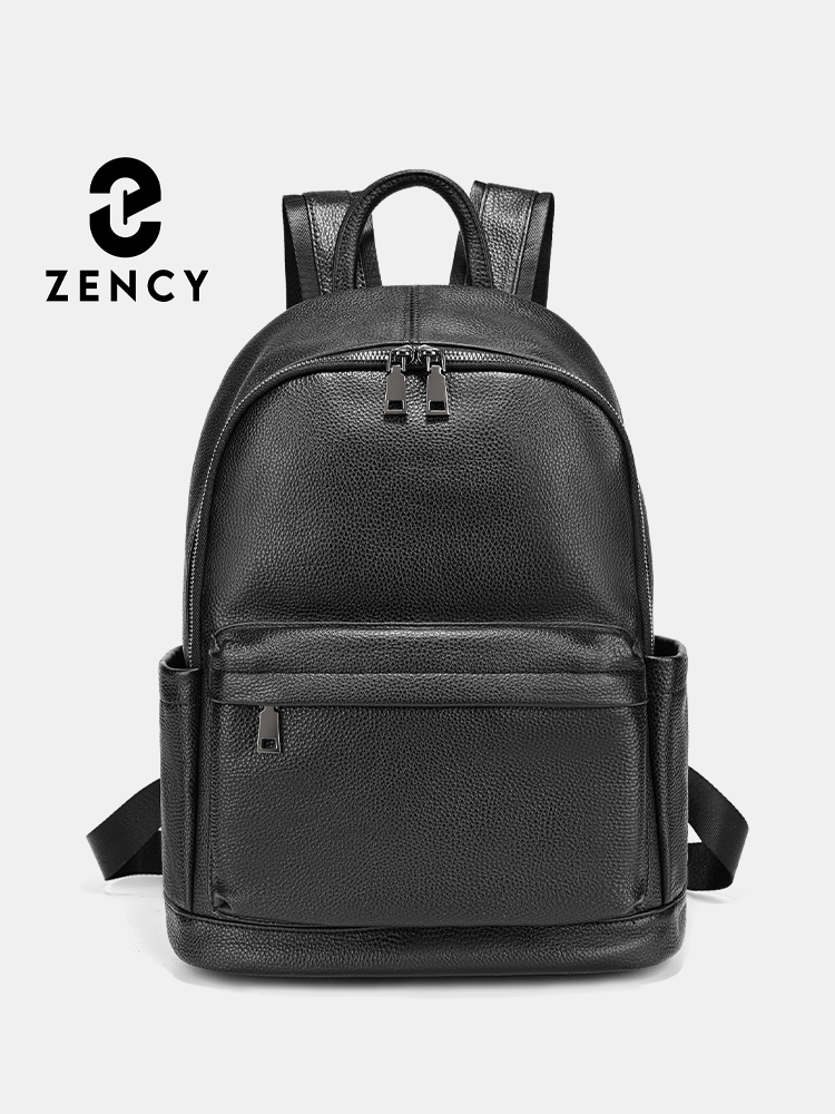 Leather Work Rucksack Mens - Zency メンズ バックパック 牛革 ブラック トラベル