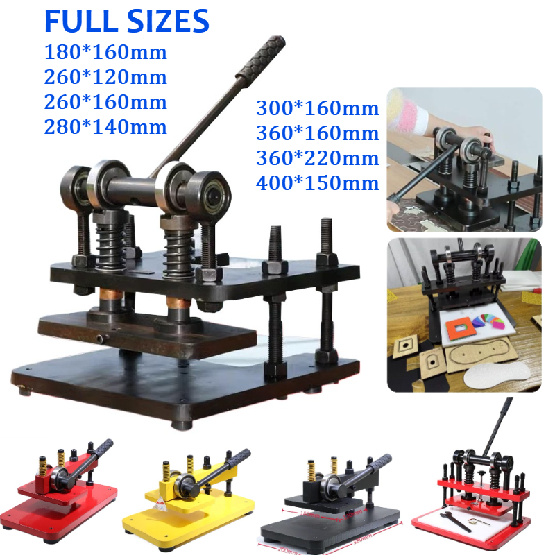 フルサイズ革裁断機エンボスプレート手動ダイカッターデュアルガ - Leatherwork Machine のレビューと価格