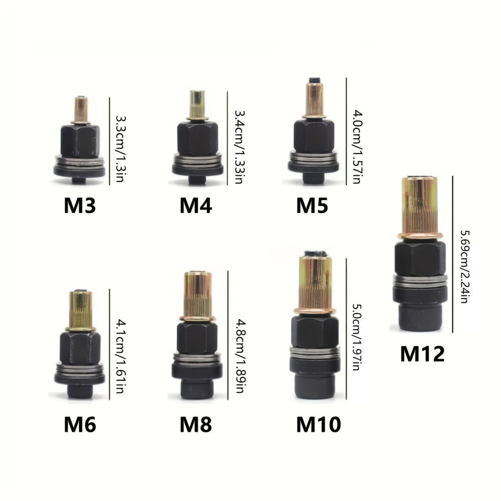 プロ仕様のリベット工具セット。M3～M12のねじ込みナットに - Rivet Setter Tool のレビューと価格
