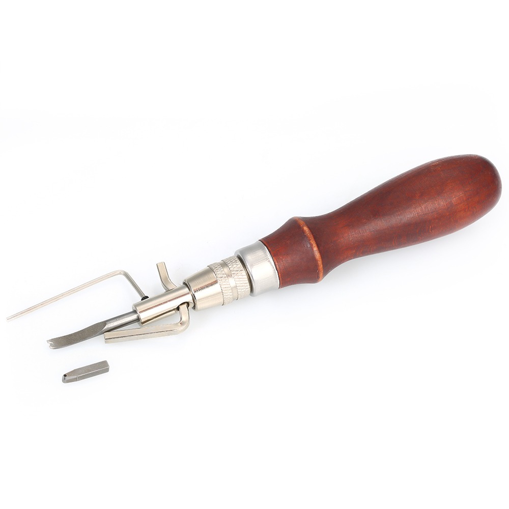 調整可能な革縫い目切り器 交換可能なチップ 木製＆スチールハ - Groover Stitching Tool のレビューと価格