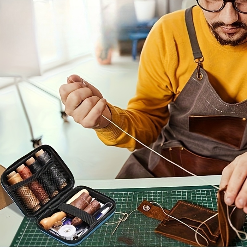 革製品縫製キット、革製品修理キット（太目針とワックス糸付き） - Bone Folder Tool のレビューと価格