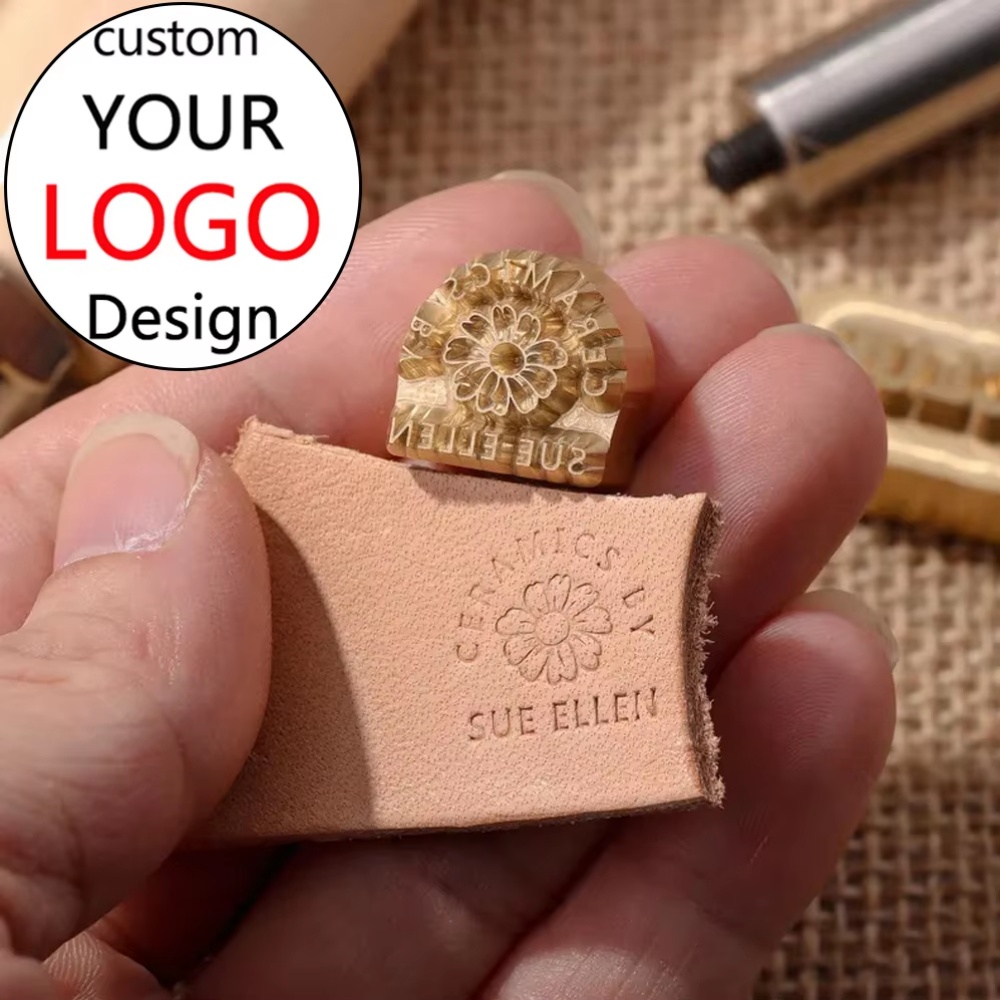 カスタムロゴ刻印用ブランド鉄スタンプ - コールドプレスハン - Leatherwork Hand Press のレビューと価格