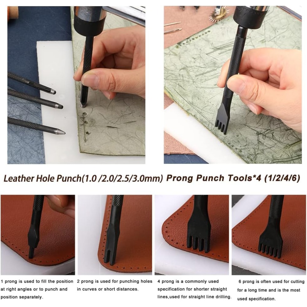 革細工ツール 実用的な革細工キット ワックス加工糸 グルーバ - Groover Stitching Tool のレビューと価格